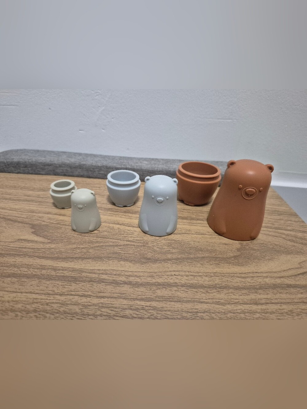 *5 Items for $25* 3 X Silicon Nesting Bears - Picture 1 of 1